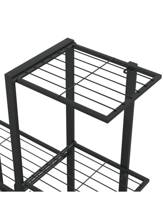 Stovas augalams, juodos spalvos, 94,5x25x88cm, metalas