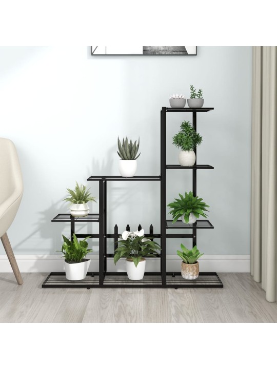 Stovas augalams, juodos spalvos, 94,5x25x88cm, metalas