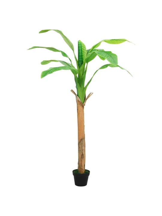 Dirbtinis bananmedis su vazonu, 140cm, žalias