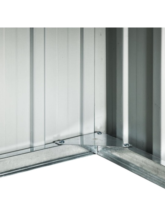 Sodo roboto vejapjovės garažas, pilkas, 92x97x63cm, plienas