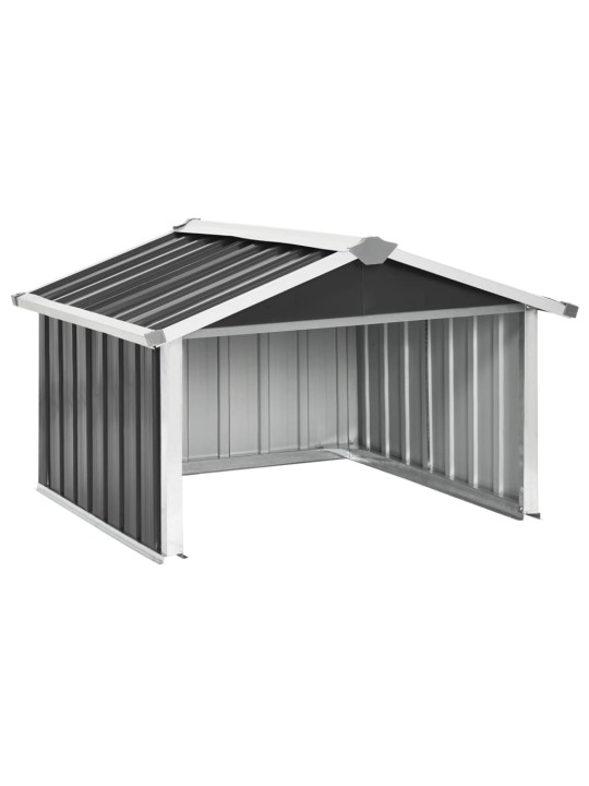 Sodo roboto vejapjovės garažas, antracito, 92x97x63cm, plienas