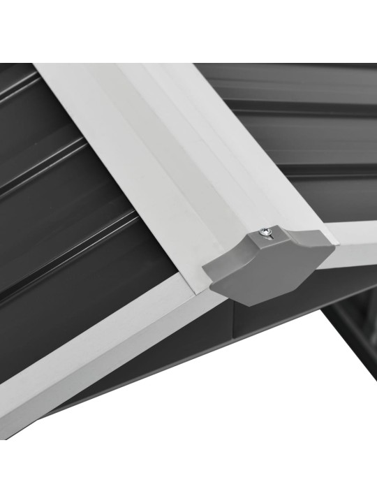 Sodo roboto vejapjovės garažas, antracito, 92x97x63cm, plienas