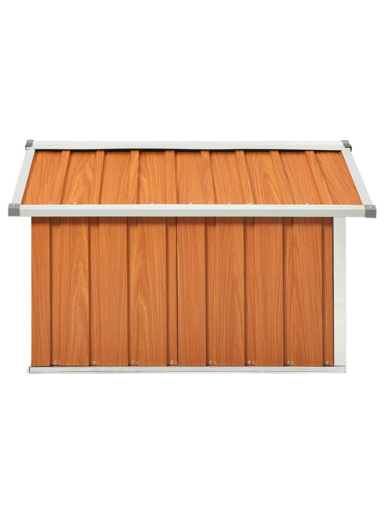 Sodo roboto vejapjovės garažas, rudas, 92x97x63cm, plienas