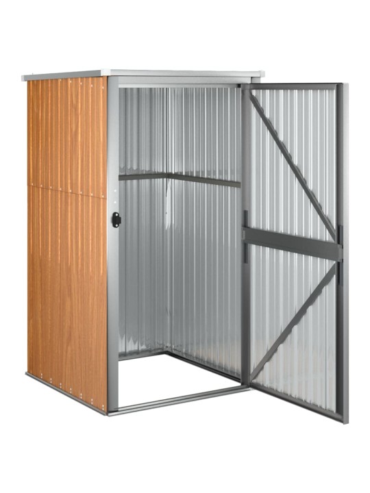Sodo įrankių pašiūrė, ruda, 88x89x161cm, galvanizuotas plienas