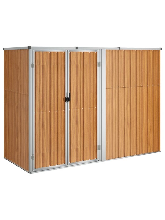 Sodo įrankių pašiūrė, ruda, 225x89x161cm, galvanizuotas plienas