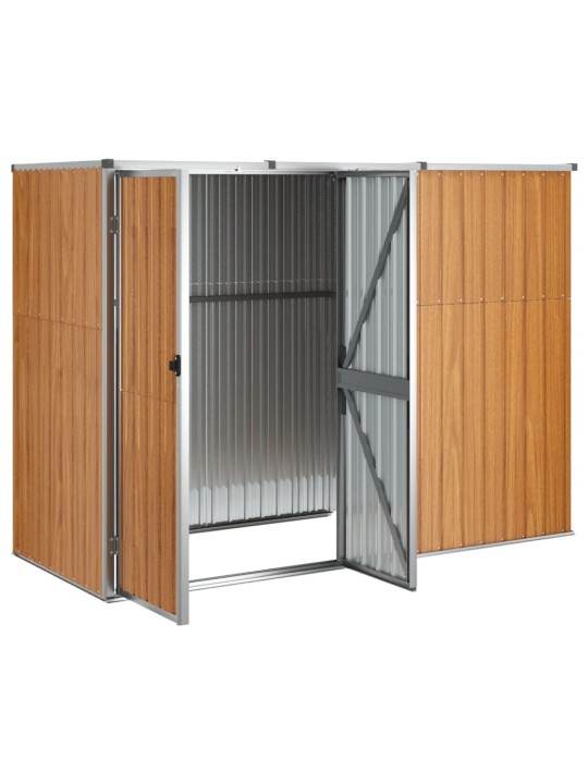 Sodo įrankių pašiūrė, ruda, 225x89x161cm, galvanizuotas plienas