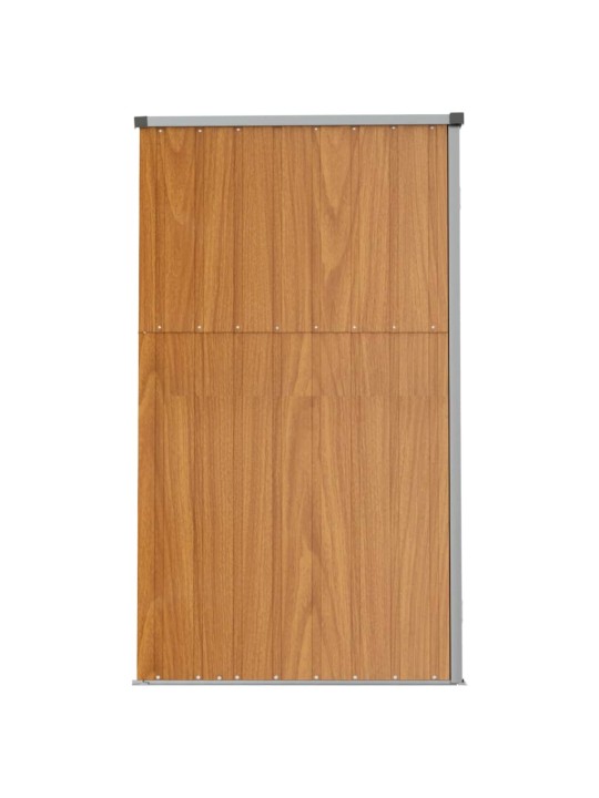 Sodo įrankių pašiūrė, ruda, 225x89x161cm, galvanizuotas plienas