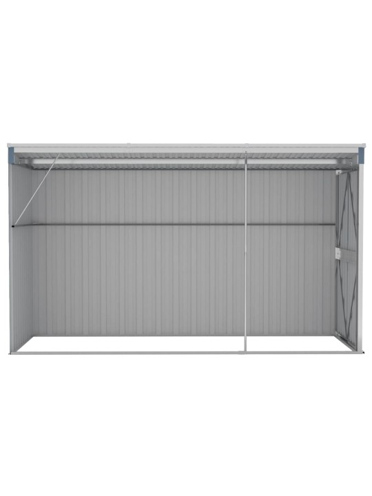 Sodo pašiūrė, pilka, 118x288x178cm, galvanizuotas plienas