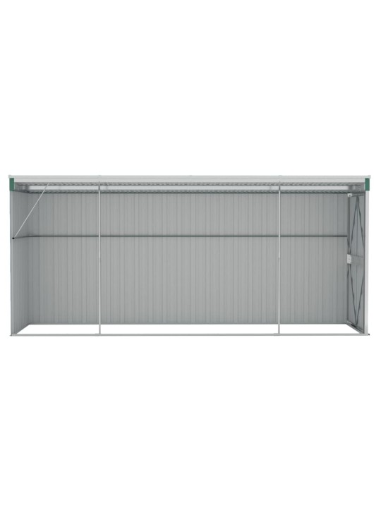 Sodo pašiūrė, žalia, 118x382x178cm, galvanizuotas plienas