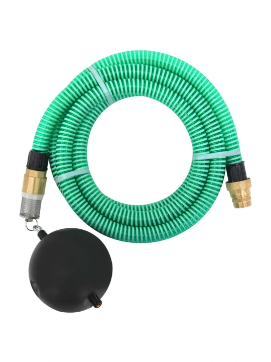 Siurbimo žarna su žalvarinėmis jungtimis, žalia, 1,1", 7m, PVC
