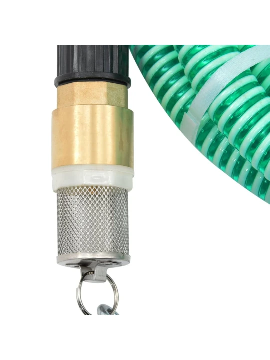 Siurbimo žarna su žalvarinėmis jungtimis, žalia, 1,1", 7m, PVC