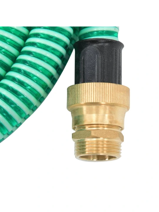 Siurbimo žarna su žalvarinėmis jungtimis, žalia, 1,1", 7m, PVC