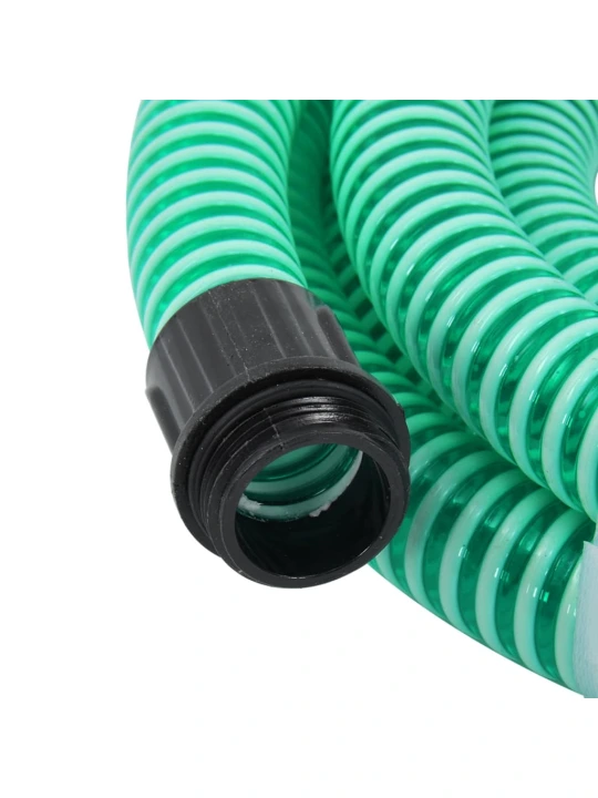 Siurbimo žarna su žalvarinėmis jungtimis, žalia, 1,1", 15m, PVC