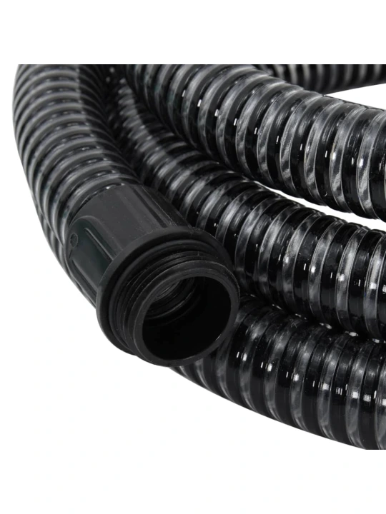 Siurbimo žarna su žalvarinėmis jungtimis, juoda, 1,1", 3m, PVC
