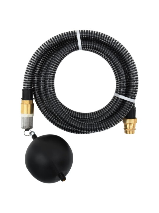 Siurbimo žarna su žalvarinėmis jungtimis, juoda, 1,1", 25m, PVC