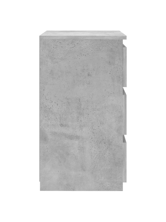 Naktinė spintelė, betono pilkos spalvos, 40x35x62,5cm, MDP