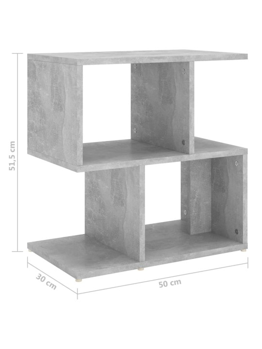 Naktinė spintelė, betono pilkos spalvos, 50x30x51,5cm, MDP