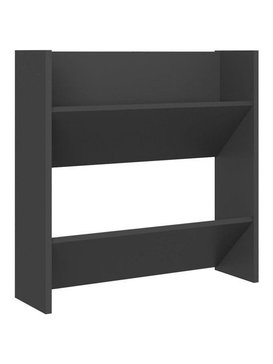Sieninės spintelės batams, 4vnt., pilkos, 60x18x60cm, MDP