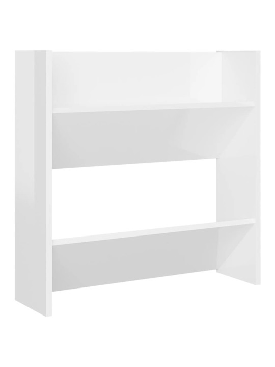 Sieninės spintelės batams, 4vnt., baltos, 60x18x60cm, MDP
