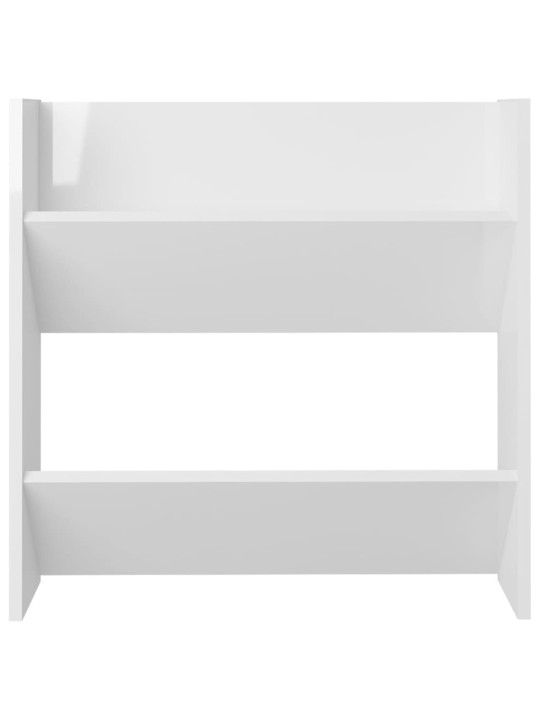 Sieninės spintelės batams, 4vnt., baltos, 60x18x60cm, MDP