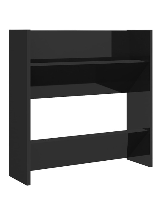 Sieninės spintelės batams, 2vnt., juodos, 60x18x60cm, MDP