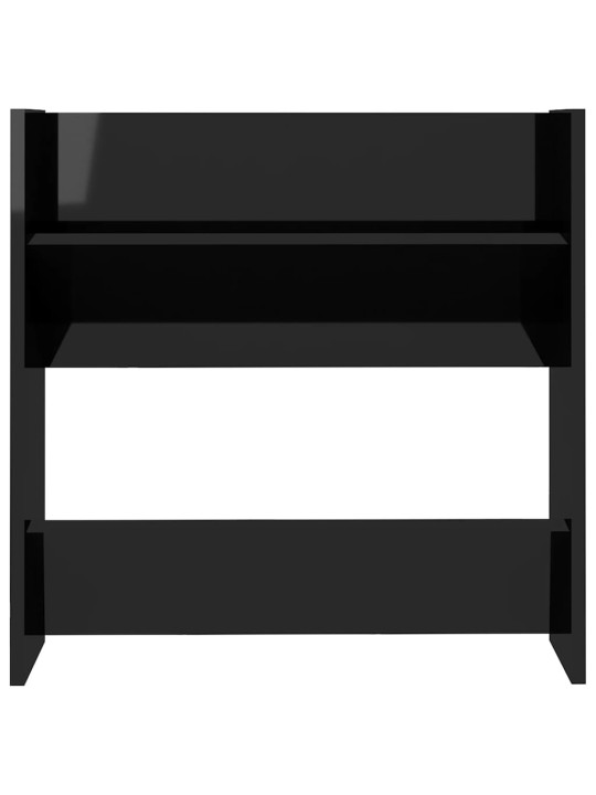 Sieninės spintelės batams, 2vnt., juodos, 60x18x60cm, MDP