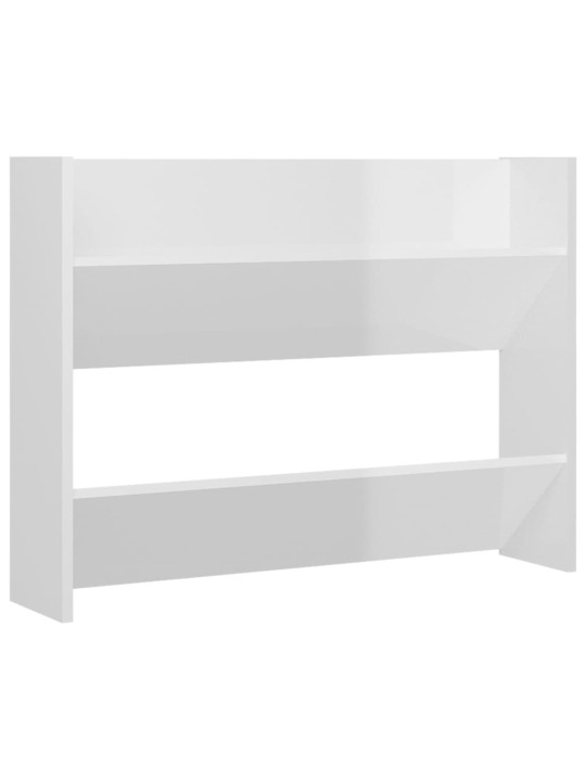 Sieninės spintelės batams, 2vnt., baltos, 80x18x60cm, MDP