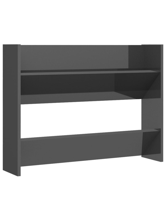 Sieninės spintelės batams, 2vnt., pilkos, 80x18x60cm, MDP
