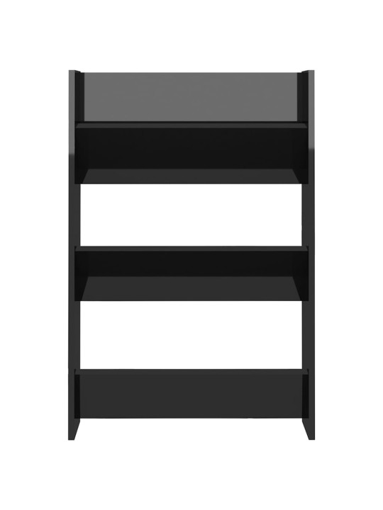 Sieninės spintelės batams, 2vnt., juodos, 60x18x90cm, MDP