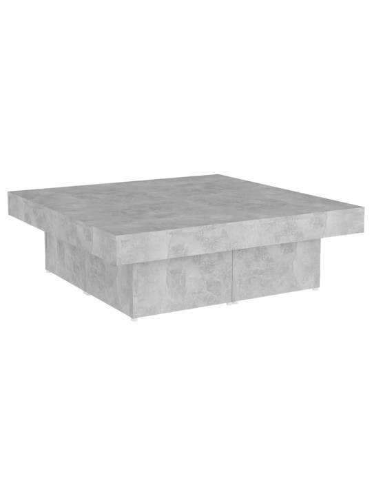 Kavos staliukas, betono pilkos spalvos, 90x90x28cm, MDP
