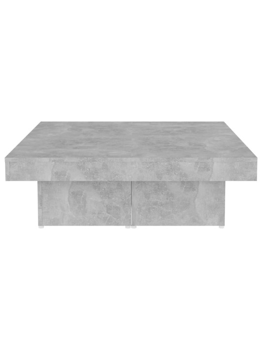 Kavos staliukas, betono pilkos spalvos, 90x90x28cm, MDP
