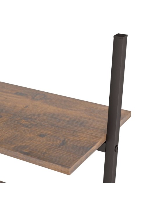 Atremiama lentyna, 5 pakopų, tamsiai ruda/juoda, 64x34x185,5cm