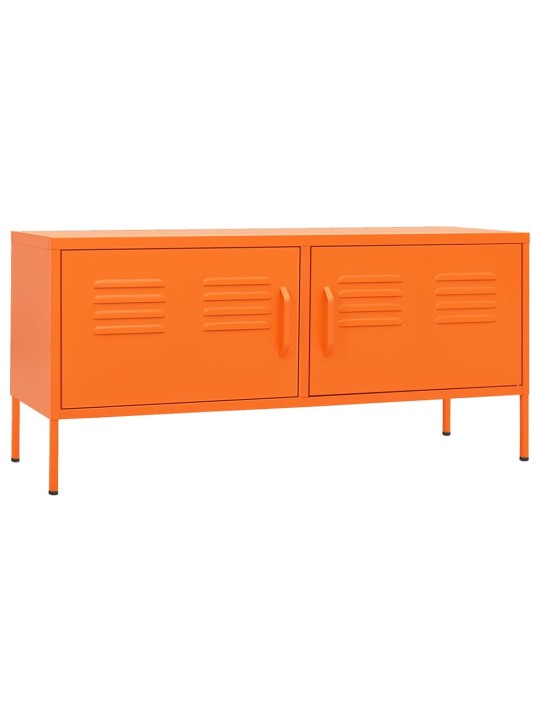 Televizoriaus spintelė, oranžinė, 105x35x50cm, plienas