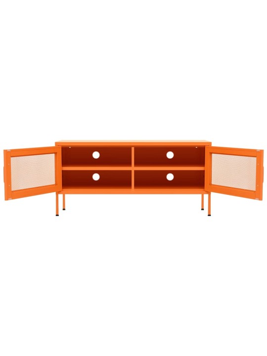 Televizoriaus spintelė, oranžinė, 105x35x50cm, plienas