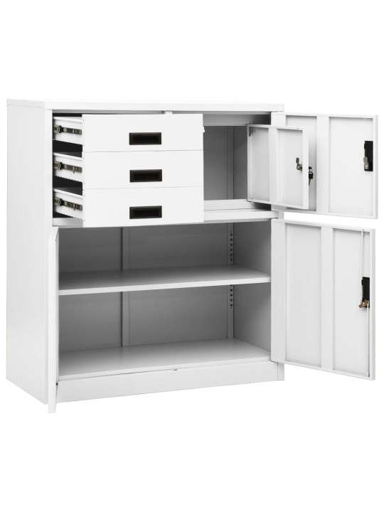 Biuro spintelė, baltos spalvos, 90x40x102cm, plienas