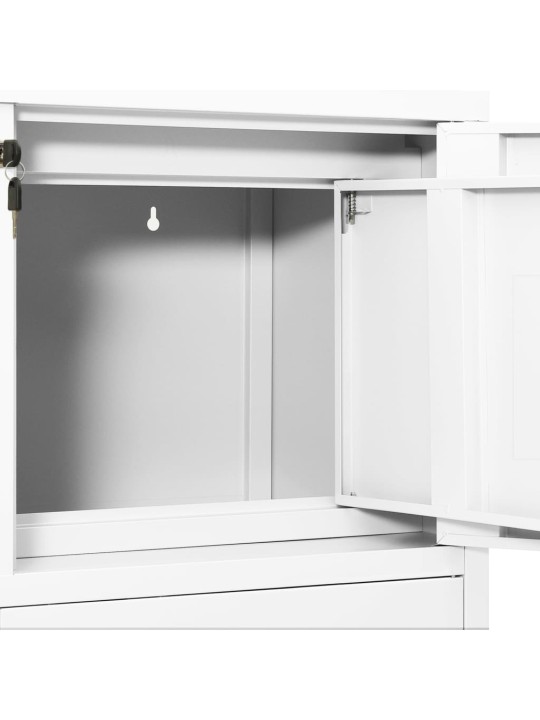 Biuro spintelė, baltos spalvos, 90x40x102cm, plienas