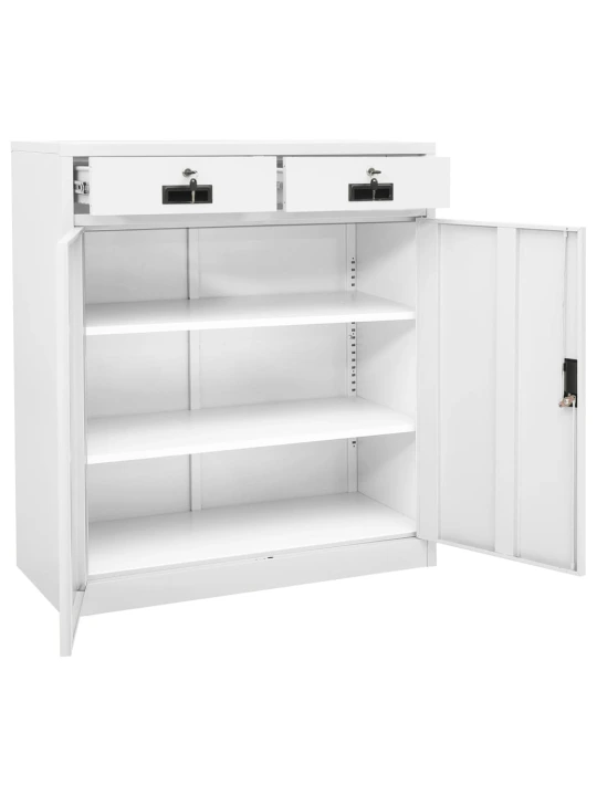 Biuro spintelė, baltos spalvos, 90x40x102cm, plienas