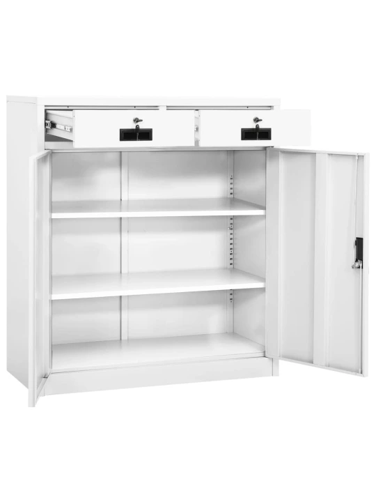 Biuro spintelė, baltos spalvos, 90x40x102cm, plienas