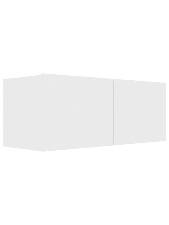 Televizoriaus spintelės, 4vnt., baltos, 80x30x30cm, MDP