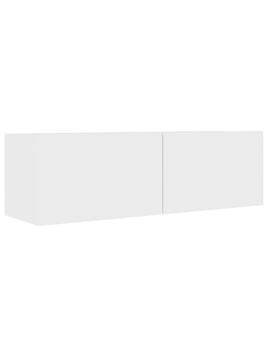 Televizoriaus spintelės, 4vnt., baltos, 100x30x30cm, MDP