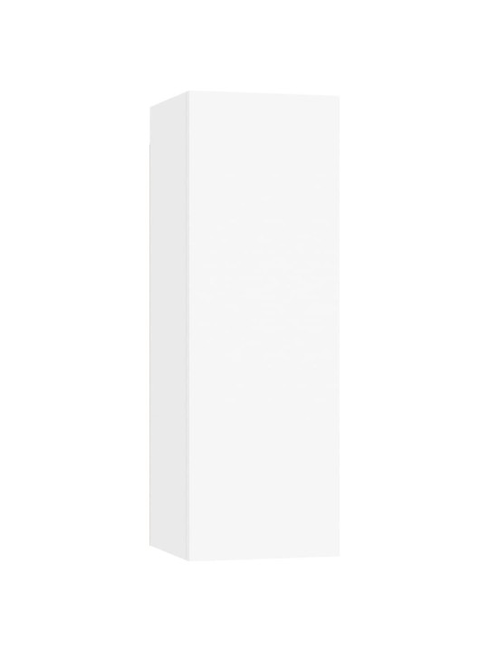 Televizoriaus spintelės, 4vnt., baltos, 30,5x30x90cm, MDP