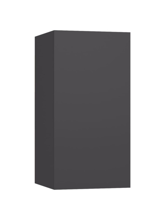 Televizoriaus spintelės, 7vnt., pilkos, 30,5x30x60cm, MDP