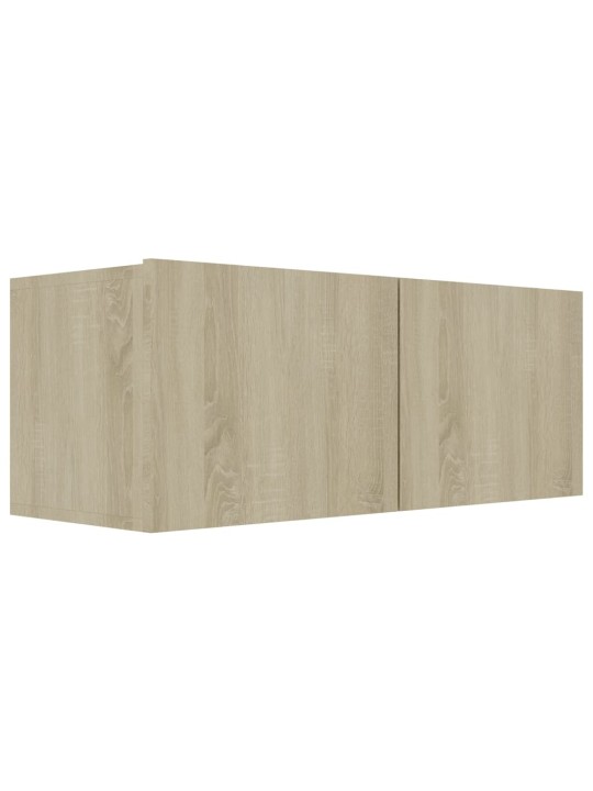 Televizoriaus spintelės, 4vnt., ąžuolo, 80x30x30cm, MDP