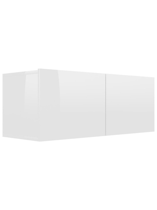 Televizoriaus spintelės, 4vnt., baltos, 80x30x30cm, MDP