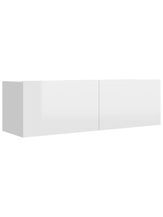 Televizoriaus spintelės, 4vnt., baltos, 100x30x30cm, MDP