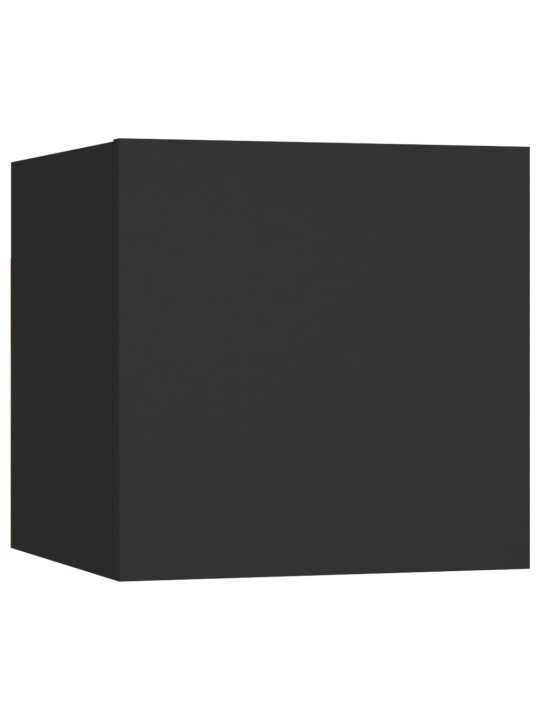 Naktinė spintelė, juodos spalvos, 30,5x30x30cm, MDP