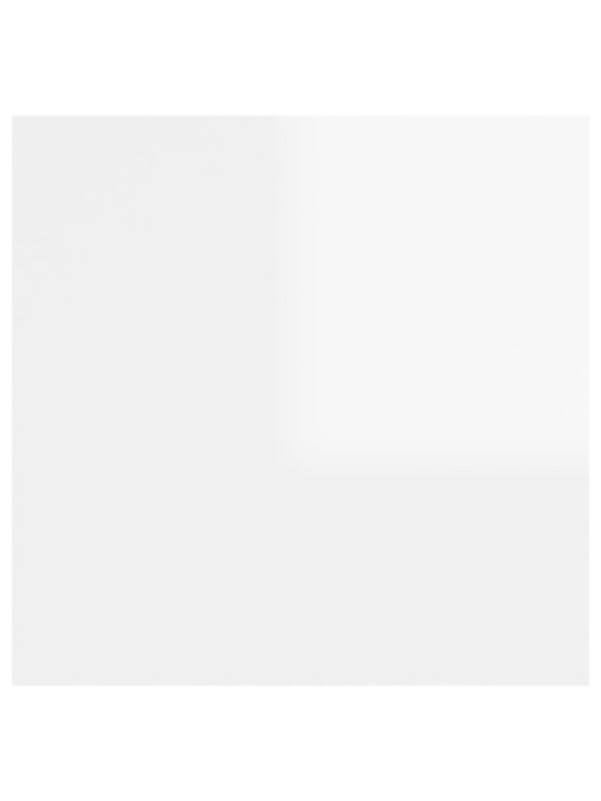 Naktinės spintelės, 2vnt., baltos, 30,5x30x30cm, MDP, blizgios