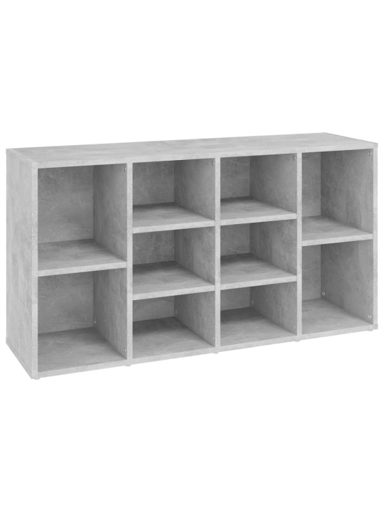 Batų suoliukas, betono pilkos spalvos, 103x30x54,5cm, MDP