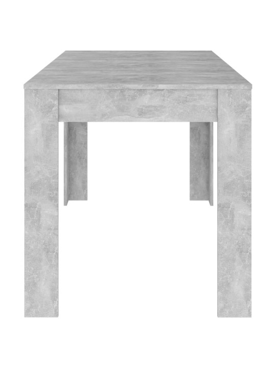 Valgomojo stalas, betono pilkos spalvos, 140x74,5x76cm, MDP