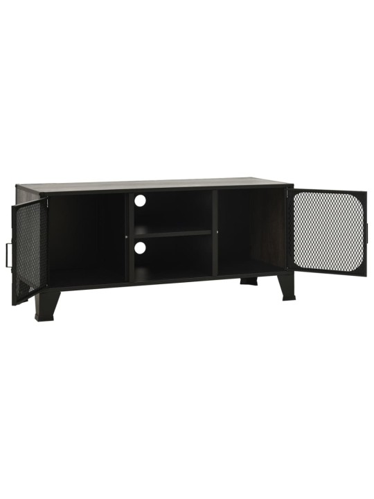 Televizoriaus spintelė, pilka, 105x36x47cm, metalas ir MDF